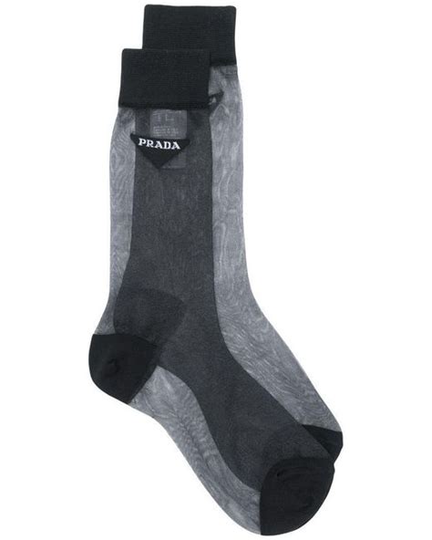 prada sheer logo socks|Prada Socks for Women .